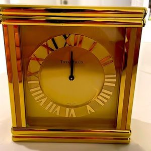 Tiffany’s and Company mantle clock  swiss  vintage mantle mid century time peace